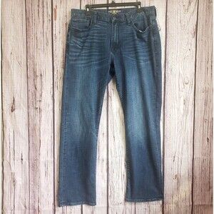 Lucky Brand 34x32 Mens 363 Vintage Straight Jeans Dark Stretch Cotton Blend Y2K